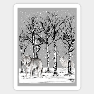 Winter in the Forest Sticker